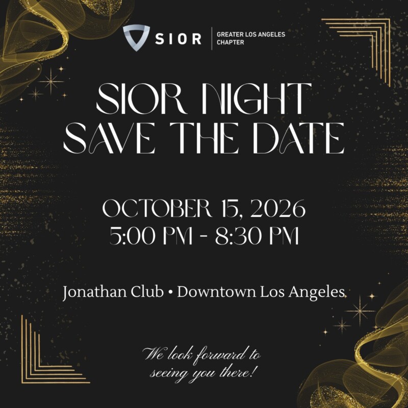 SIOR Night: Exclusive Event for Members and Corporate Sponsors